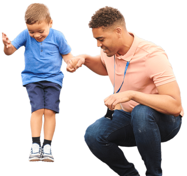 Teacher and student playing