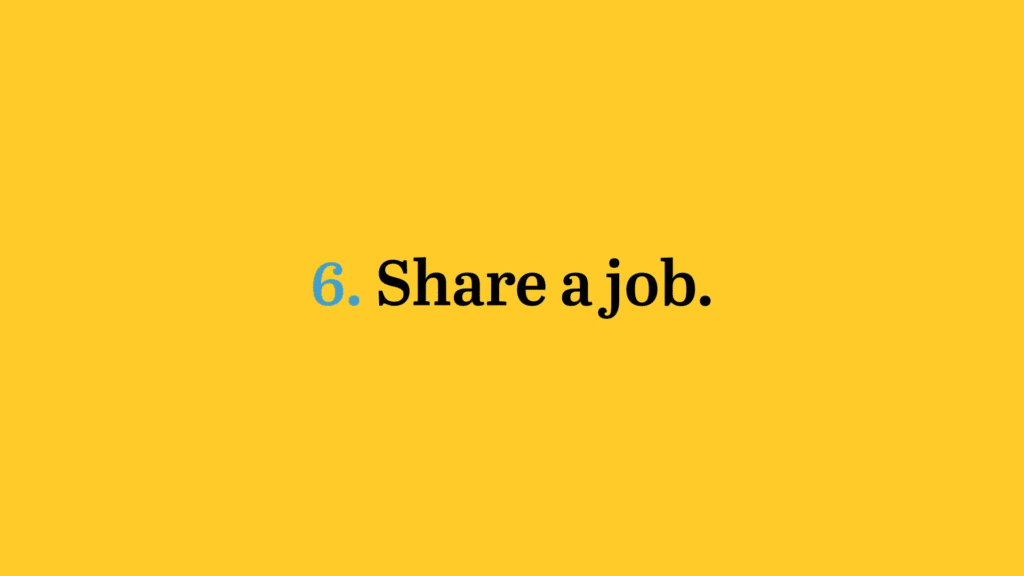 share a job